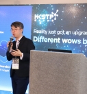 Wisdom Chan, Chief Technology Officer and co-founder of CHAIN gave a speech at the Lenovo's product launch event.